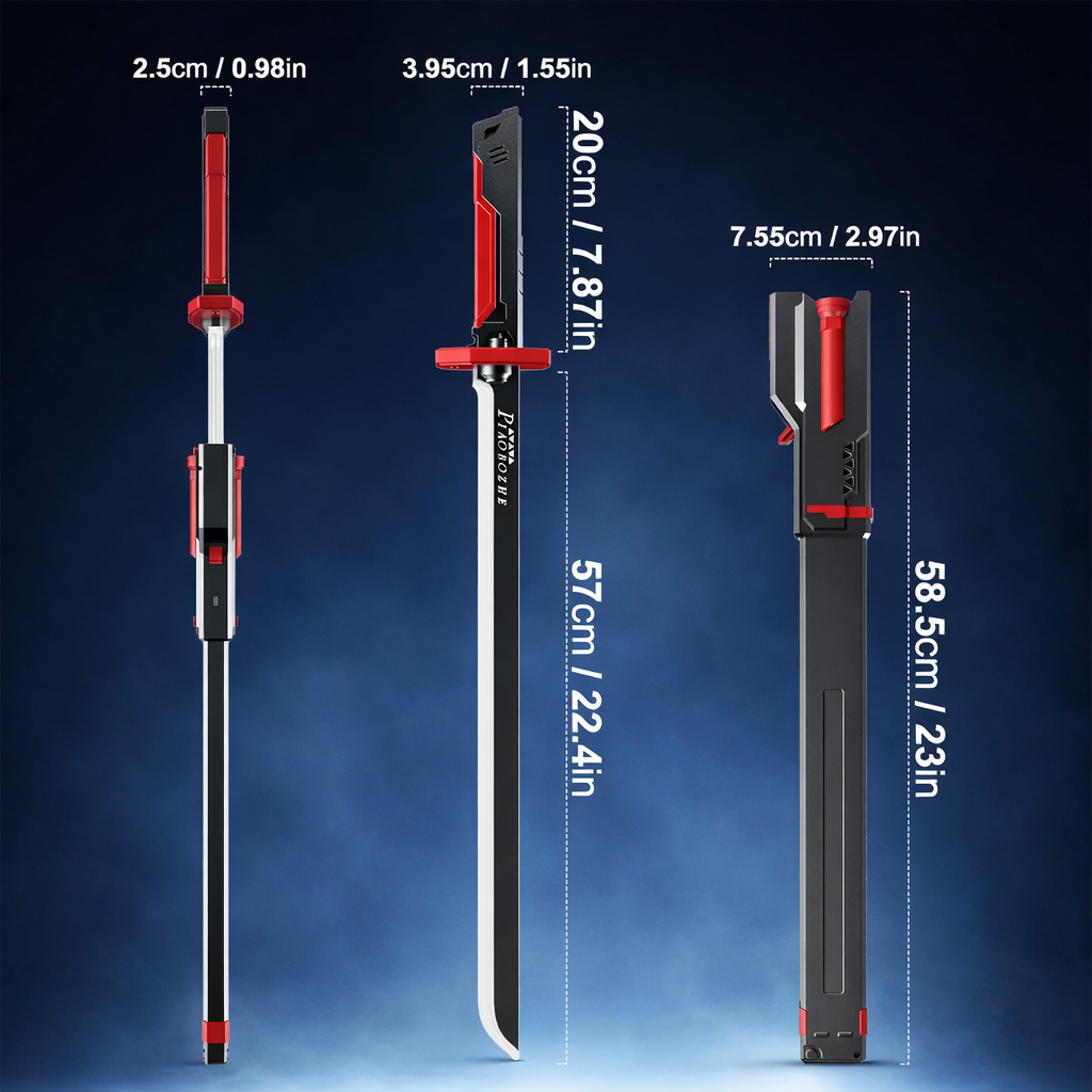 7-Color Katana Flowing LED Spark Sword with Smoke Effect