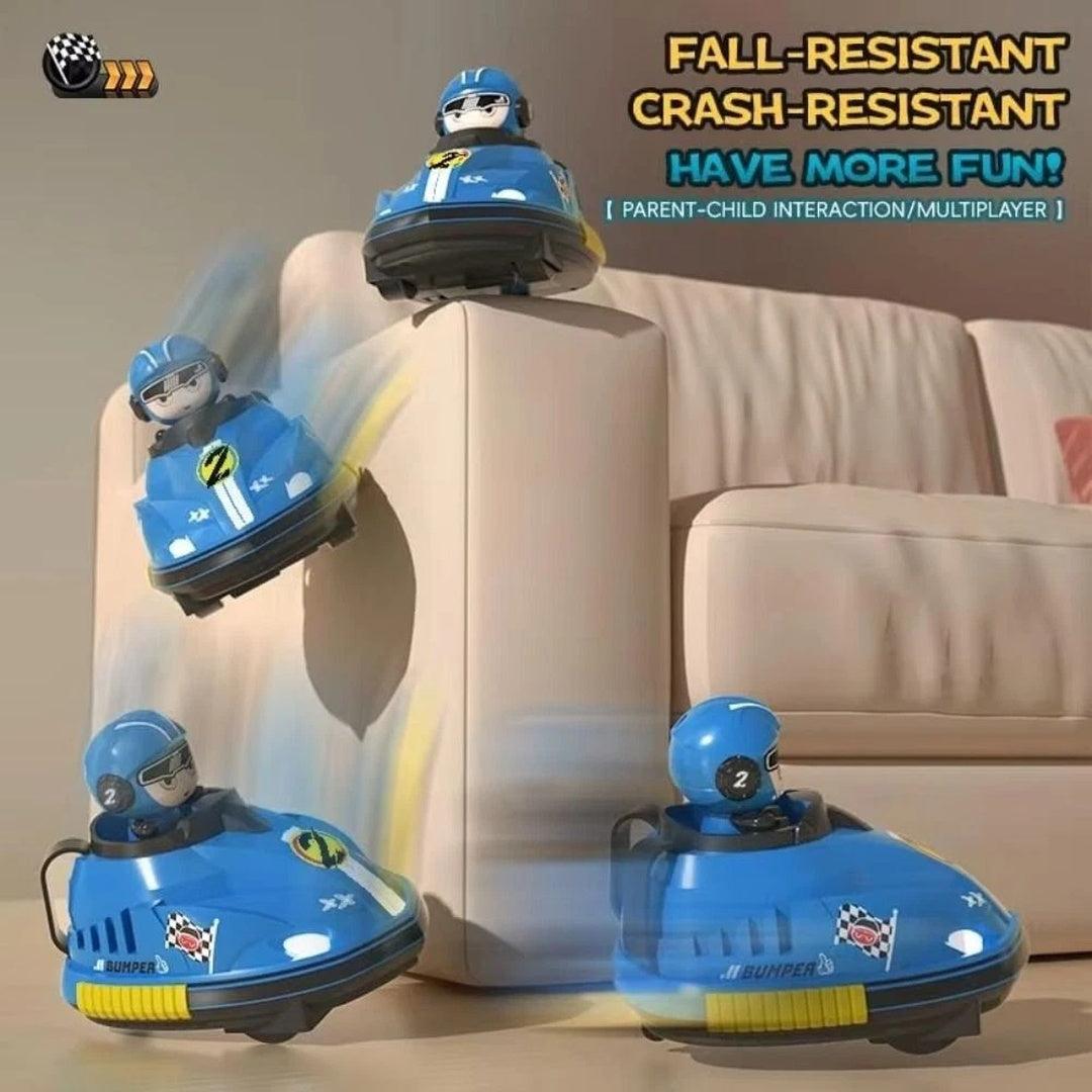 RC Go Kart Bumper Cars – 2 Player Remote Control Battle Toy Set