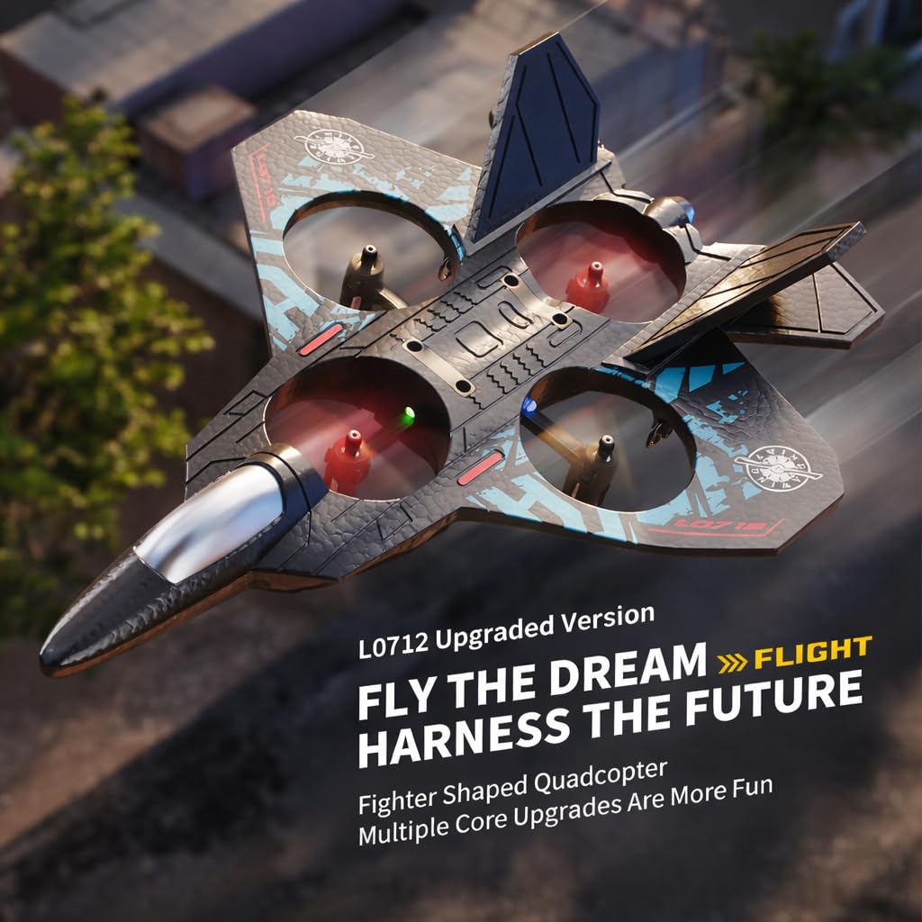 RC Fighter Jet Plastic Toy, dual battery with 360° Flip Plane