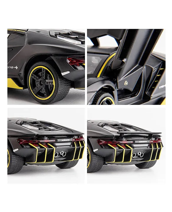 Lamborghini Diecast Centenario Black Metal  Model Car 1:32 Scale