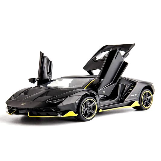 Lamborghini Diecast Centenario Black Metal LP 770 4 Model Car 1:32 Scale